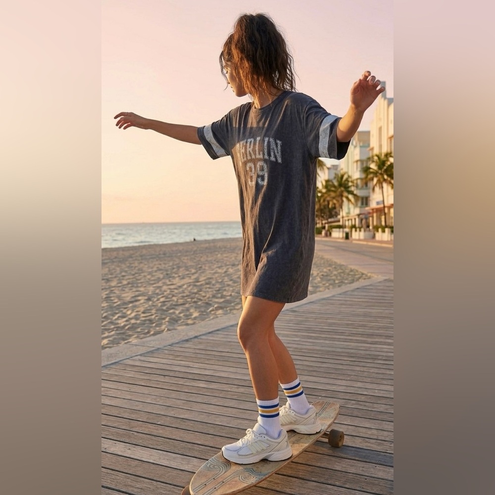 ASOS Dark Gray Crewneck Tee